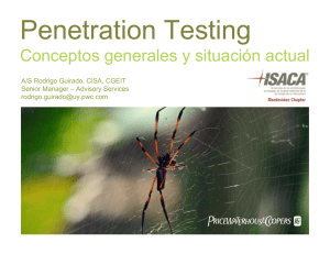 Penetration testing - conceptos generales y situación actual