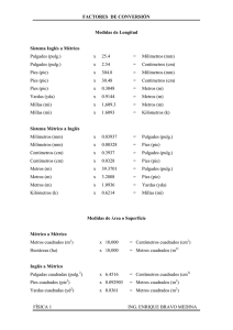 Medidas de Longitud