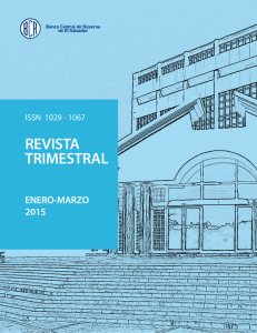 REVISTA TRIMESTRAL - Banco Central de Reserva de El Salvador
