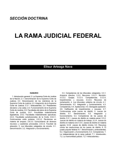 LA RAMA JUDICIAL FEDERAL