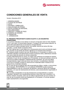 CONDICIONES GENERALES DE VENTA