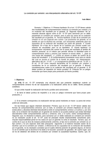 La comisión por omisión: una interpretación alternativa del art. 13 CP