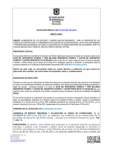 Aviso Licitación Pública SED-LP-DCCEE-105-2014