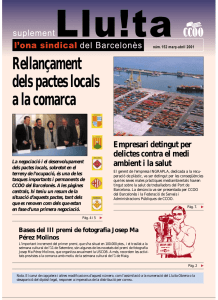 Rellançament dels pactes locals a la comarca Rellançament dels