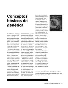 Conceptos básicos de genética - E-journal