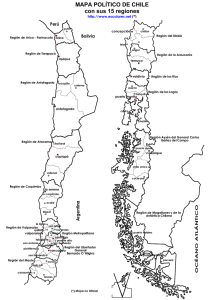 MAPA POLÍTICO DE CHILE con sus 15 regiones