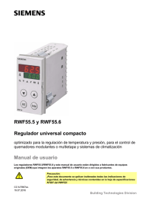 RWF55.5 y RWF55.6 Regulador universal compacto Manual de