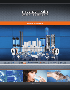 cátalogo de productos - Hydronix Water Technology