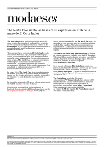 The North Face sienta las bases de su expansión en 2016 de la