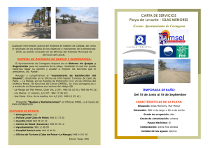 CARTA DE SERVICIOS Playa de Levante