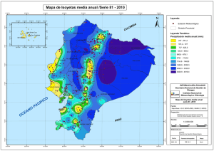 mapa de isoyetas anual 81-2010