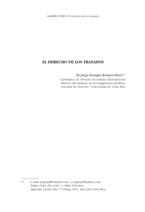 el derecho de los tratados - Portal de revistas académicas de la