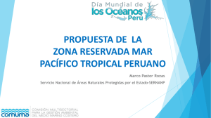 Zona Reservada Mar Pacífico Tropical y las áreas naturales