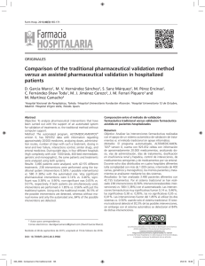 Comparison of the traditional pharmaceutical validation method