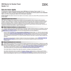 IBM Maximo for Nuclear Power Guía de inicio rápido