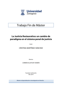 La Justicia Restaurativa - Repositorio Institucional de Documentos
