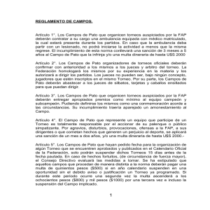reglamento campos - Federación Argentina de Pato