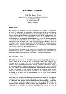 calibración lineal - Universitat Rovira i Virgili