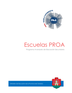 Escuelas PROA - Gobierno de la Provincia de Córdoba