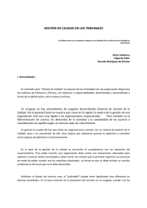 gestión de calidad en los tribunales