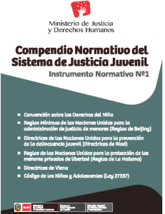 COMPENDIO NORMATIVO DEL SISTEMA DE JUSTICIA JUVENIL
