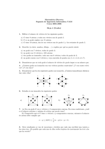Matemática Discreta Segundo de Ingenierıa Informática UAM Curso