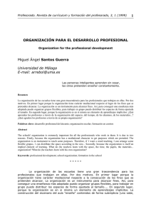 ORGANIZACIÓN PARA EL DESARROLLO PROFESIONAL Miguel