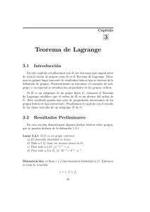 3 Teorema de Lagrange