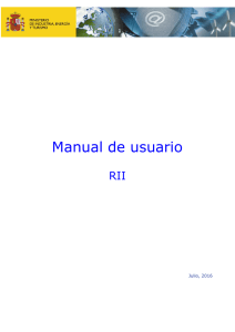 Manual Usuario RII (A, B y C) - Sede electrónica del Ministerio