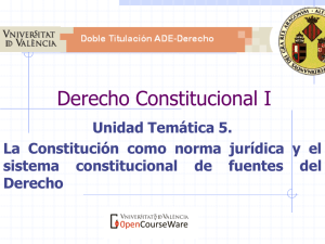 Derecho Constitucional I - OCW-UV