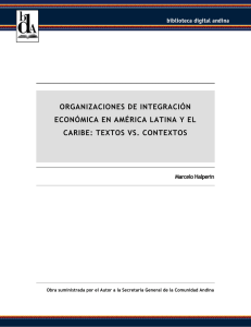 organizaciones de integración económica en américa latina y el
