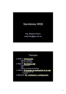 Configuración de servidores Web