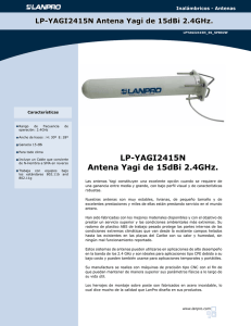 LP-YAGI2415N Antena Yagi de 15dBi 2.4GHz.