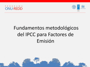 Fundamentos metodológicos del IPCC para Factores de