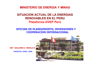 EN EL PERU - Ministerio de Energía y Minas