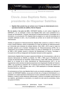 Clovis Jose Baptista Neto, nuevo presidente de Hispamar