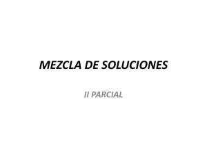 mezcla de soluciones