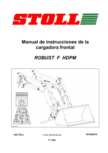 Manual de instrucciones de la cargadora frontal ROBUST F