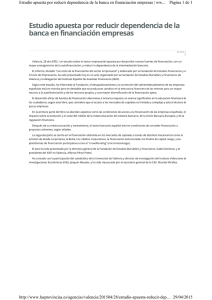 28.4.2015 - lasprovincias.es/Estudio apuesta por reducir