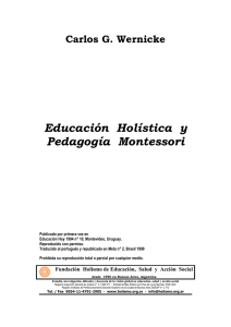 Educación Holística y Pedagogía Montessori