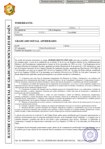 designa y autoriza - Colegio Oficial de Graduados Sociales de Jaén