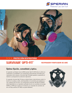 Survivair Opti-Fit APR Data Sheet Spanish