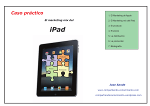 Marketing Mix en iPad - Compartiendo conocimiento