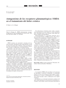 Antagonistas de los receptores glutamatérgicos NMDA en el