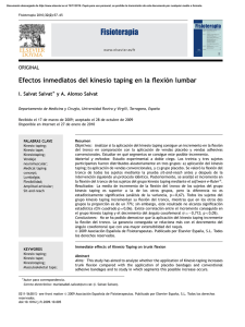 Efectos inmediatos del kinesio taping en la flexión lumbar
