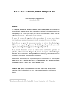 BONITA SOFT: Gestor de procesos de negocios BPM