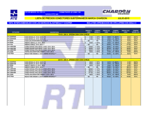 lista de precios conectores subterraneos marca chardon julio-2015