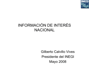 información de interés nacional