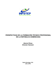 Perspectivas de la Formación Técnico Profesional.