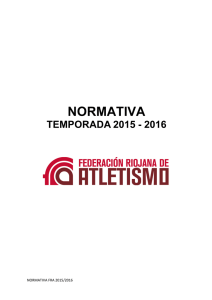 NORMATIVA - Federación riojana de atletismo